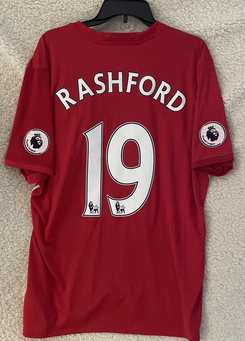 MENS RASHFORD FC MANCHESTER UNITED 2016/2017 SOCCER FOOTBALL JERSEY SIZE XL
